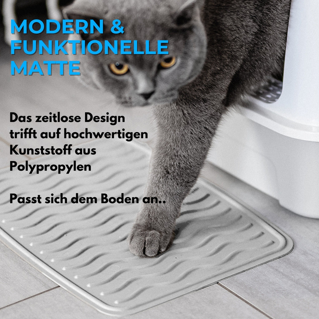 CROPLAS Streumatte für Katzenklo 26 × 34,5 cm – auslaufsicher & rutschfest