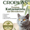 Original Katzenstreu aus Olivenkernen – staubarm & pflanzlich