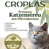 CROPLAS Katzenstreu aus Olivenkernen 5,44 kg – staubarm, klumpend, 100 % pflanzlich & nachhaltig
